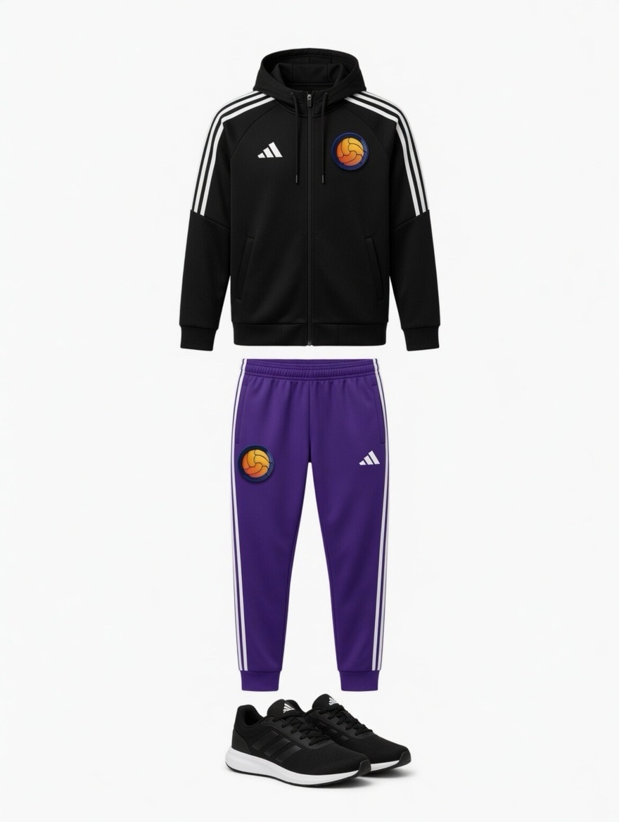 Черно-фиолетовый домашний костюм FC SANJIK