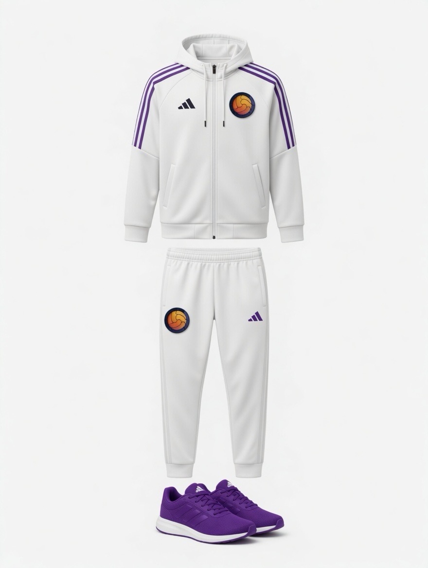 Бело-фиолетовый гостевой костюм FC SANJIK